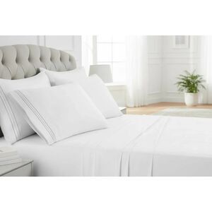 Queen Sheet Set - 6 PCS Bedding Sheets & Pillowcases Deep Pocket up to 16"